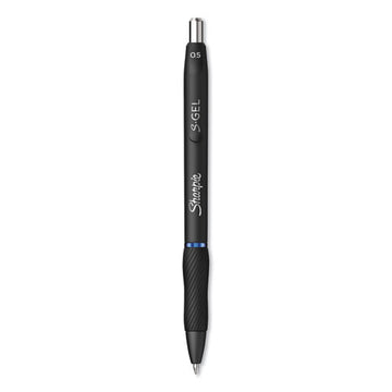 Sharpie® S-Gel™ S-gel High-performance Gel Pen, Retractable, Fine 0.5 Mm, Blue Ink, Black Barrel, Dozen freeshipping - TVN Wholesale